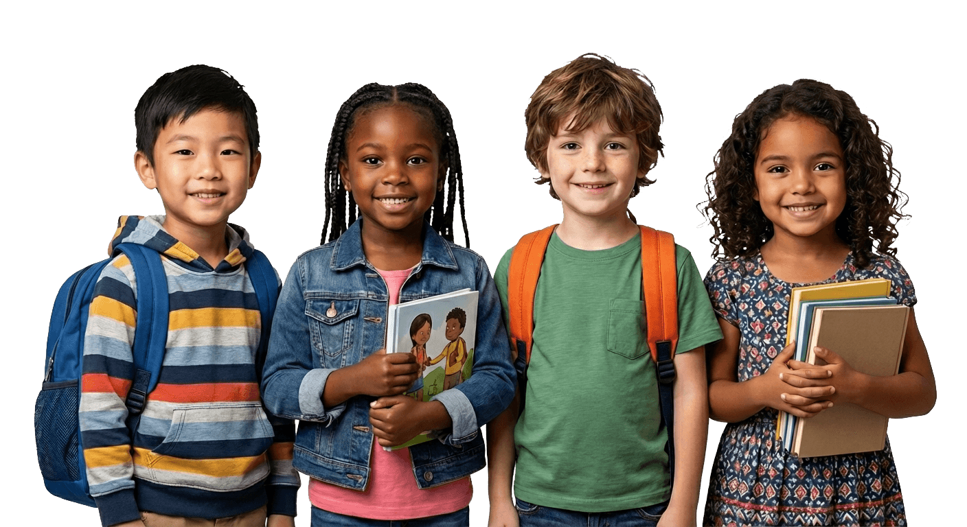 Children in hero section